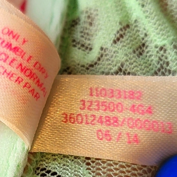 PINK Victoria Secret mint green Lace Bandeau XS-TP strapless - Picture 9 of 9